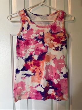 The Children's Place Pink Purple Orange Tie-Dye Tank Top